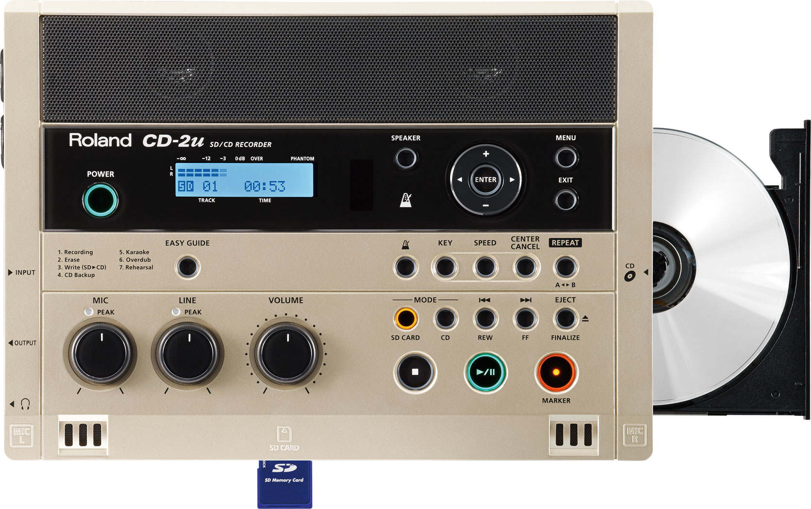 Roland India - CD-2u | SD/CD Recorder