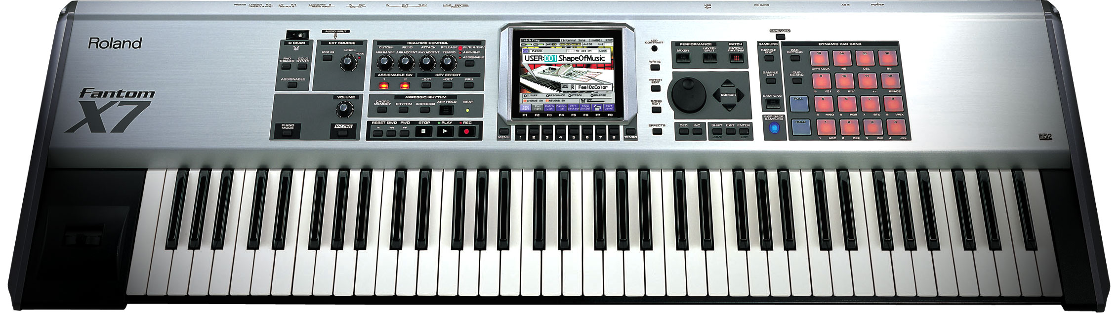 Roland - Fantom-X7 | Workstation Keyboard