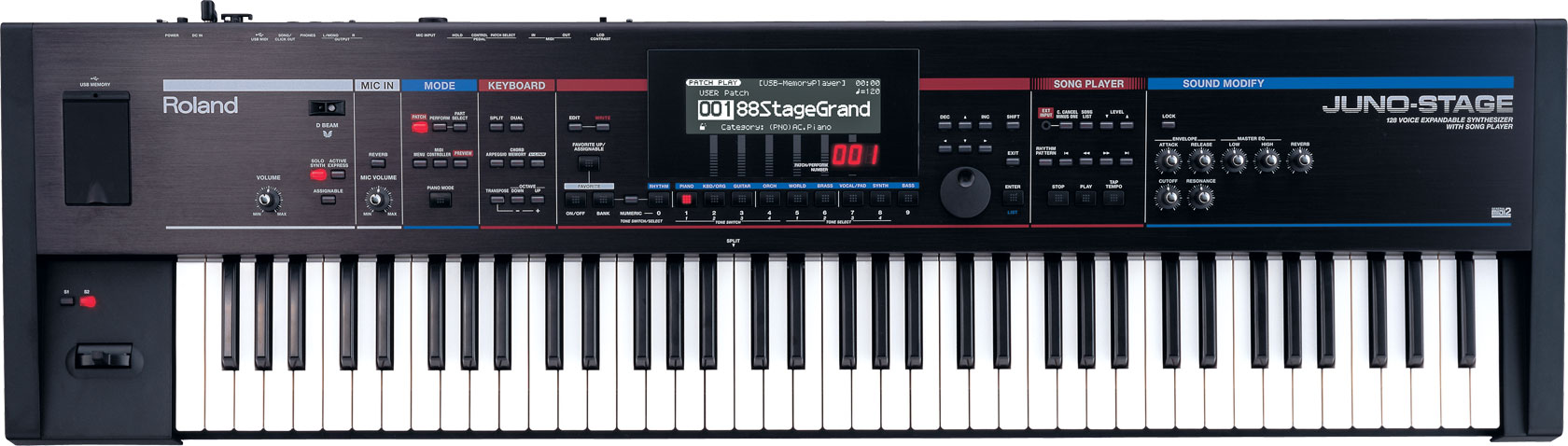 Roland JUNO-STAGE シンセサイザー キーボード　76鍵盤