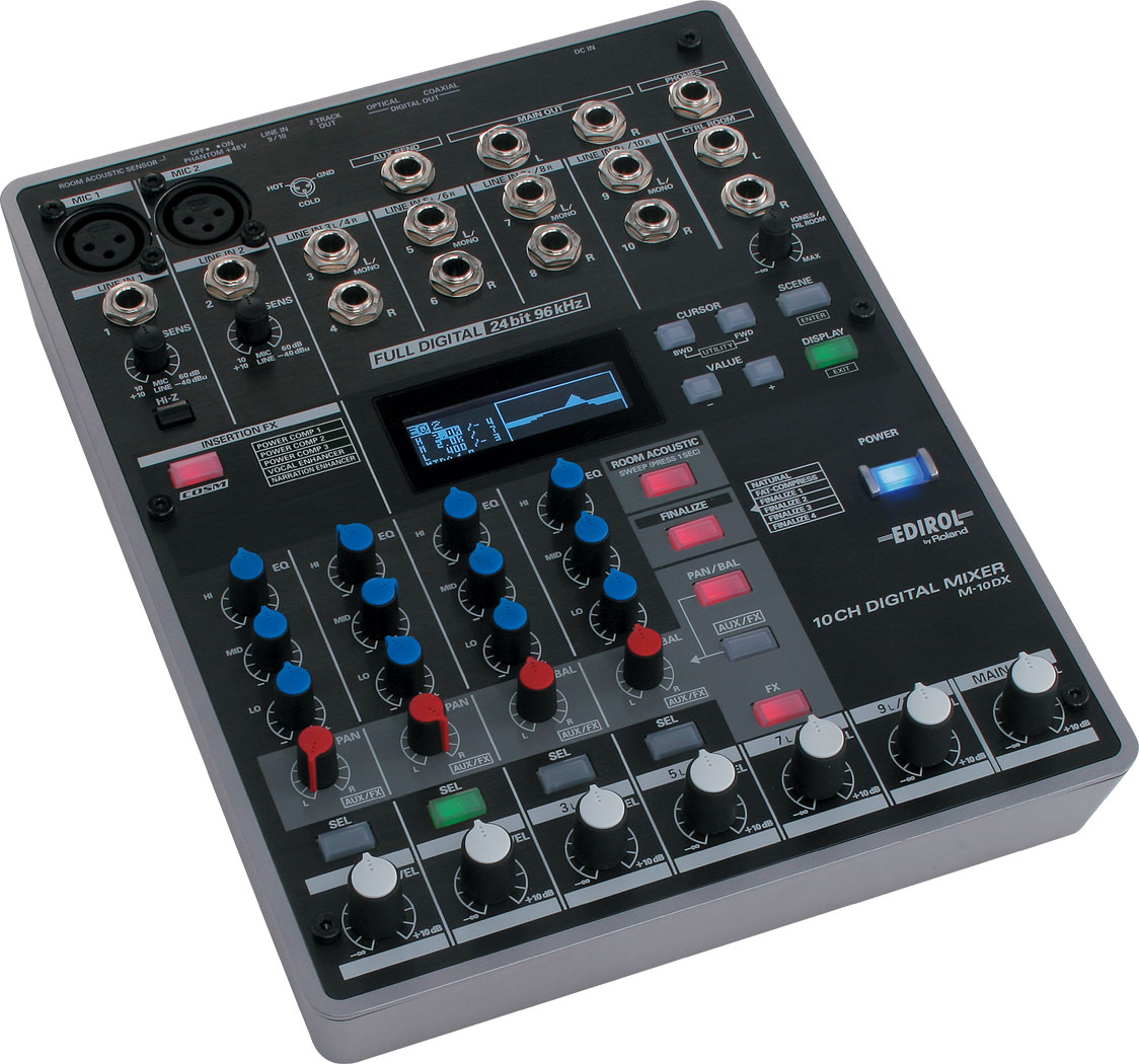 SALE Ends Oct 31] Edirol M-10MX BatteryPowered Compact 10ch Mobile Mixer  Roland w/ 100-240V PSU