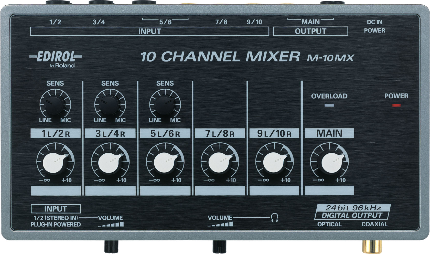 Roland - M-10MX | 10-Channel Battery-Powered Mixer