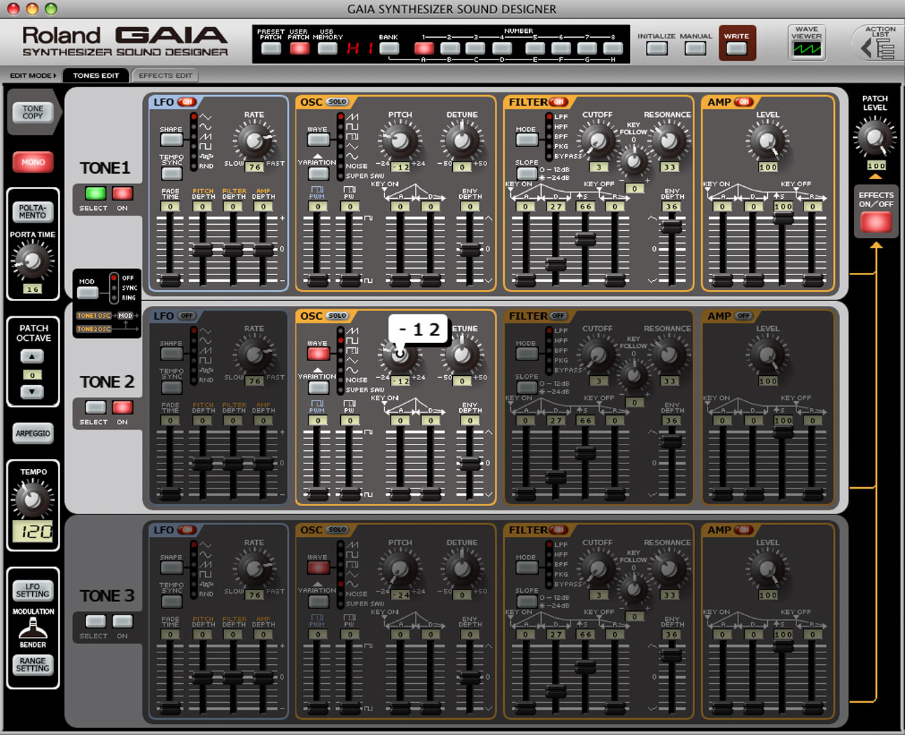 Roland - GAIA Synthesizer Sound Designer | Software for SH-01