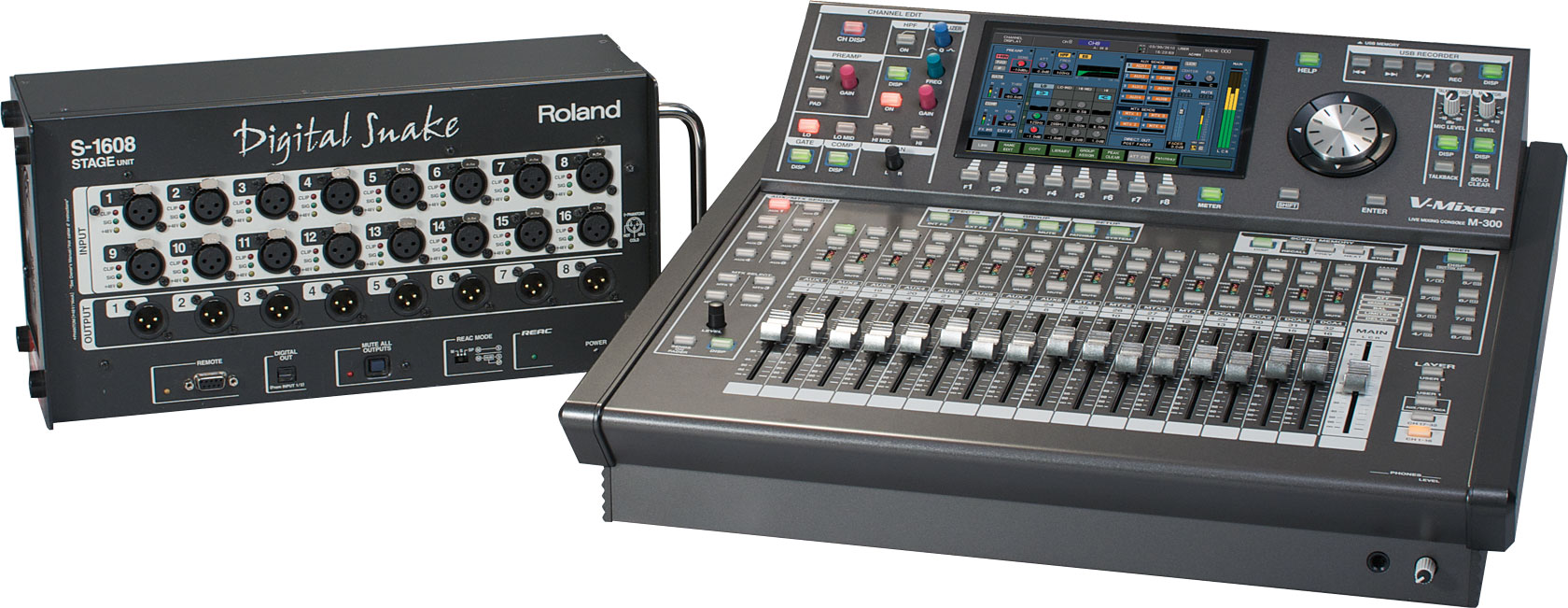 欢迎访问Roland ProAV中文网站- M300-BAS | 28x18 Digital Mixing System