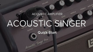 Acoustic Singer Quick Start Video