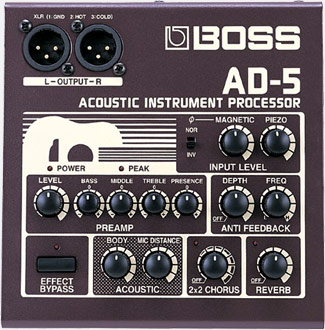 BOSS／AD-5 Acoustic Instrument Processor-