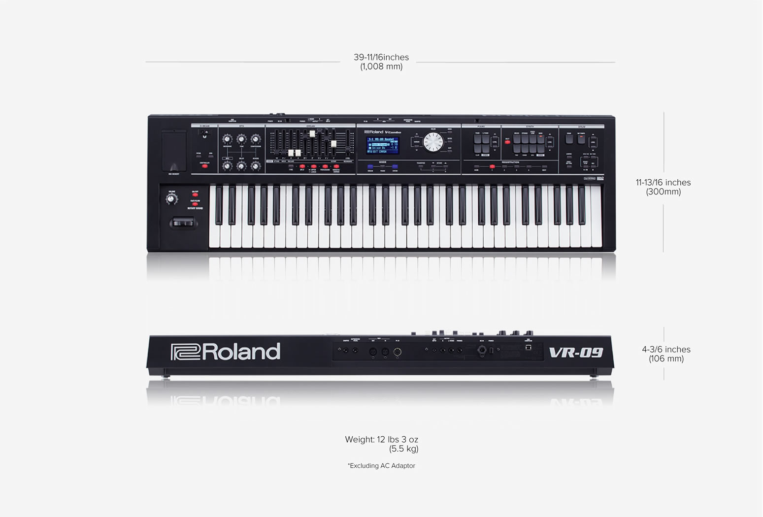 Roland - V-Combo VR-09-B | Live Performance Keyboard