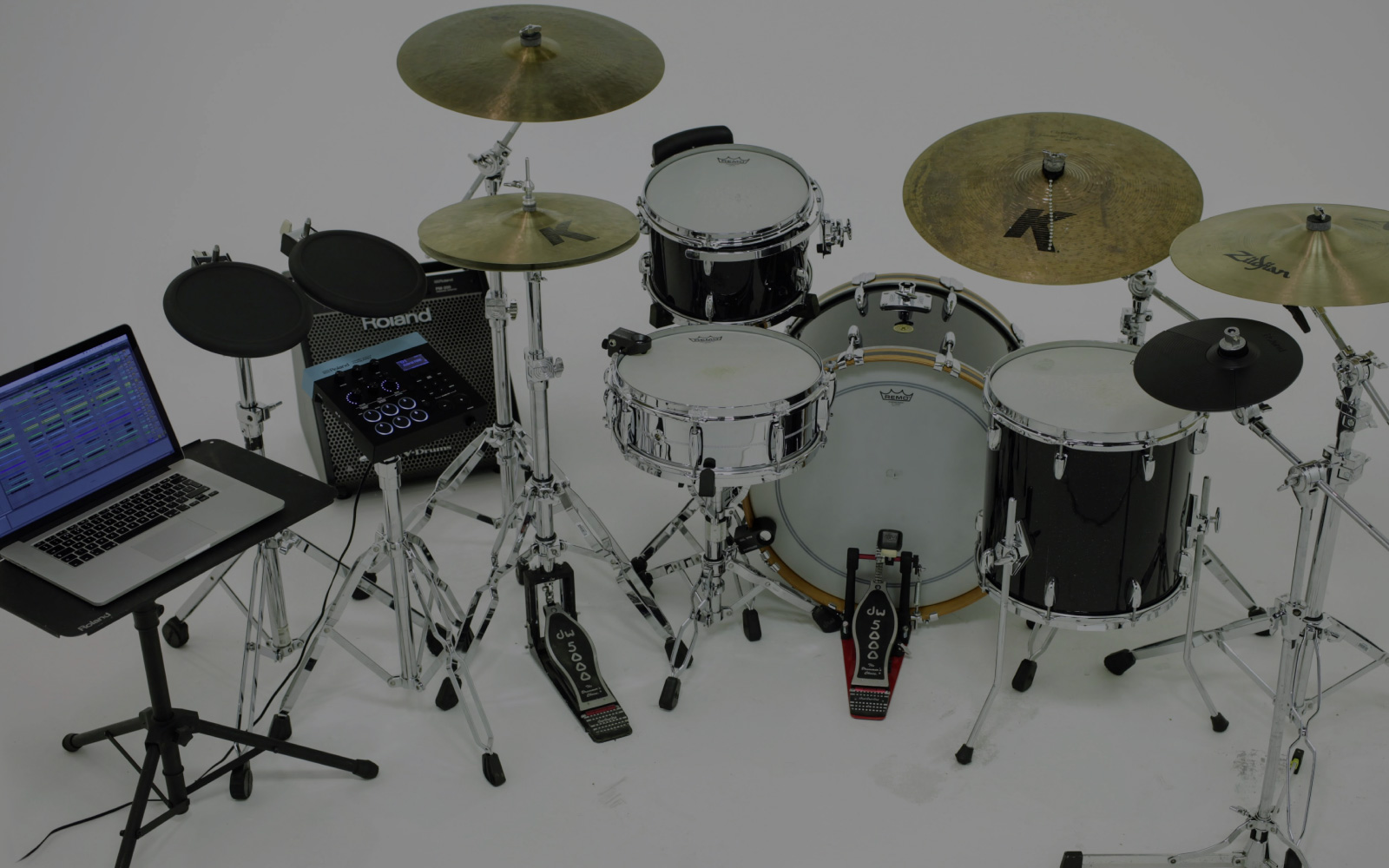 Hybrid electronic on sale drum kit