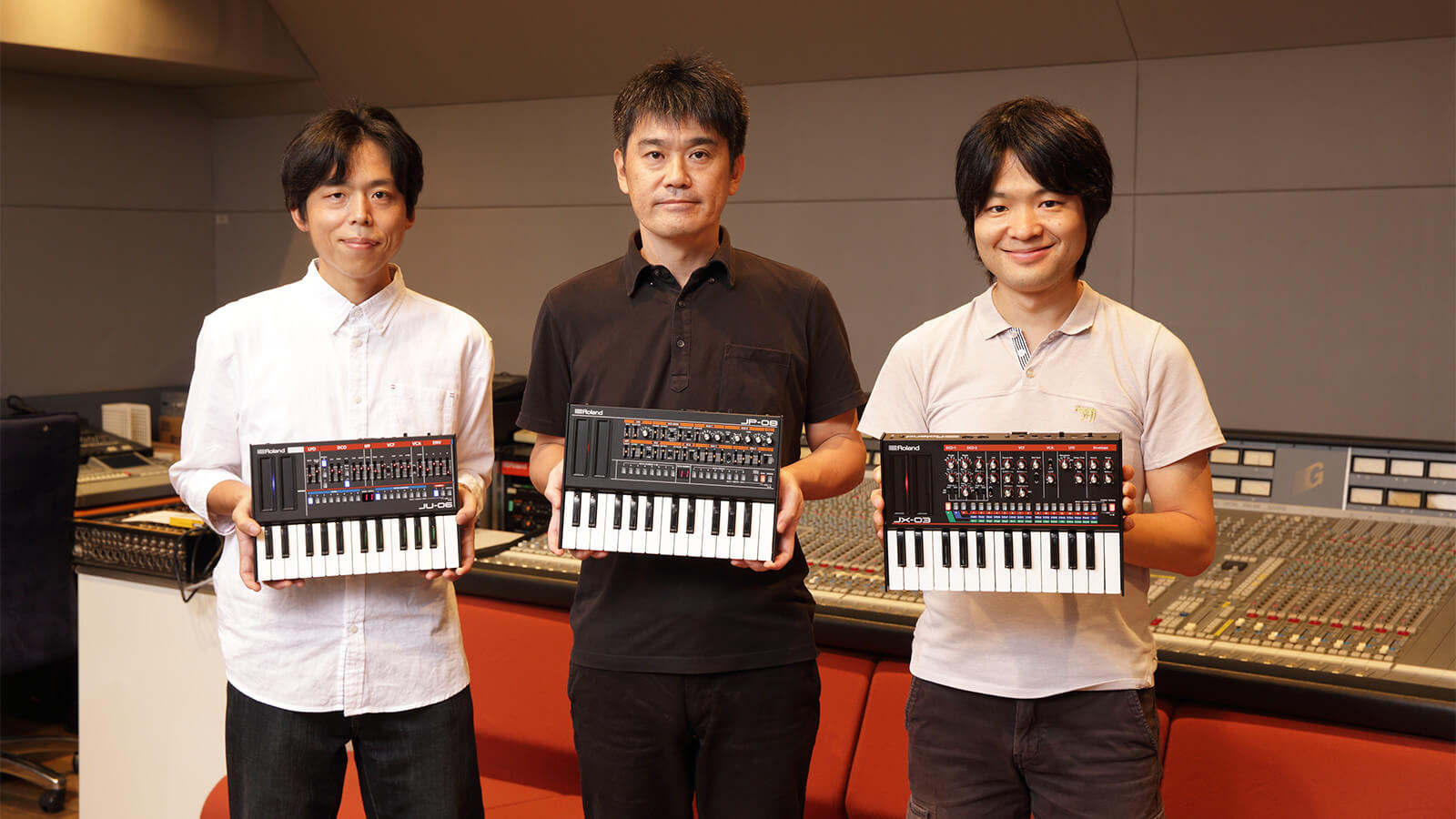 From left to right: Masato Ohnishi, Takeshi Tojo, and Hirotake Tohyama.